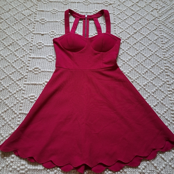 Material Girl Fuschia Sweetheart Cocktail Dress. New without tags! - Picture 7 of 15